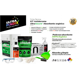 Kit Antiderrames Ultra absorb® Absorbente Orgánico